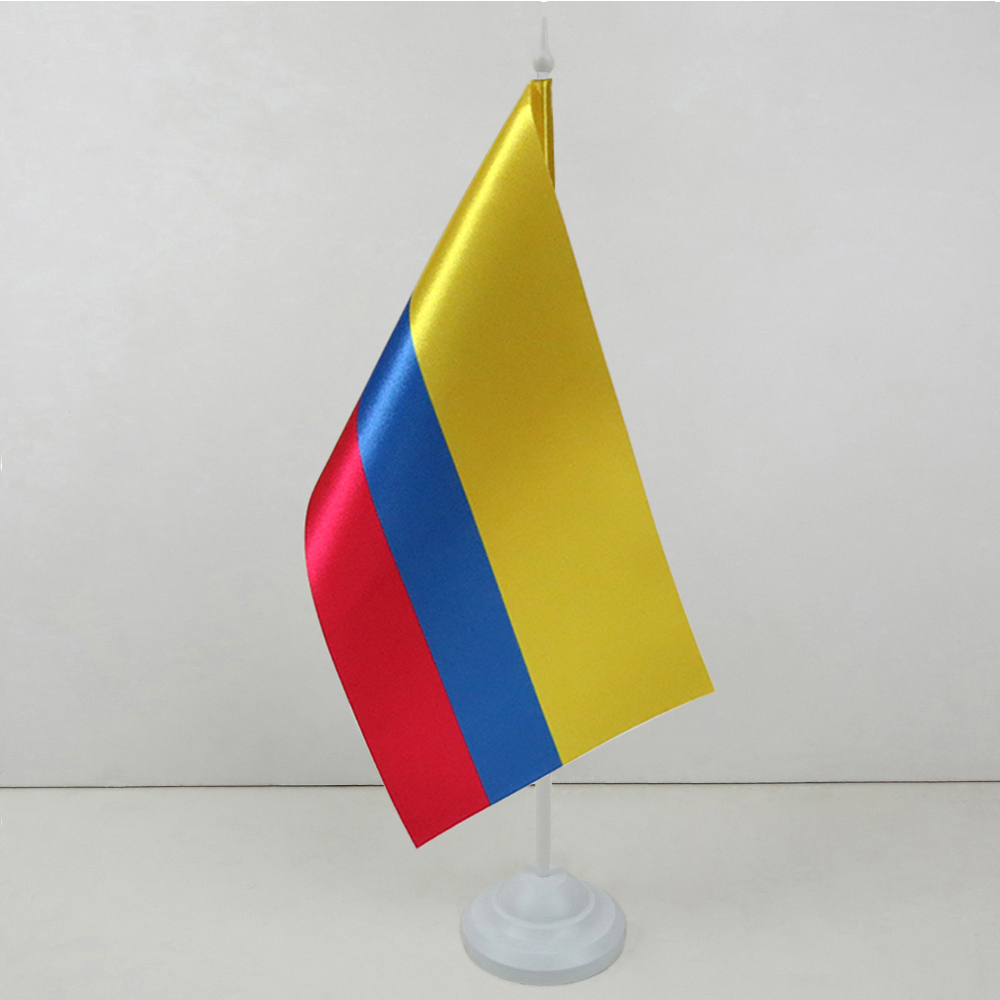 Прапорець Колумбії на пластиковій підставці